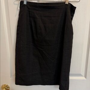 Adolfo Classic Black Pencil Skirt